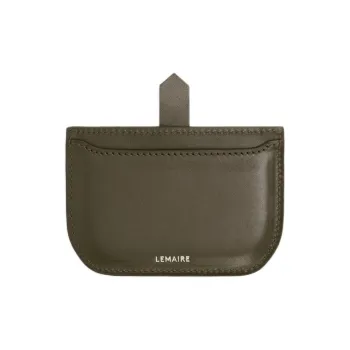Lemaire Calfskin Card Holder Women's Khaki Green