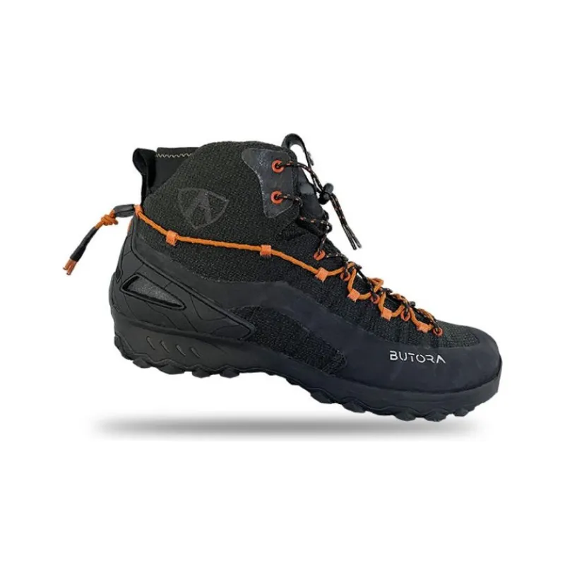 BUTORA Lightweight Coverage High-Top Trekking Shoes Unisex Black-1