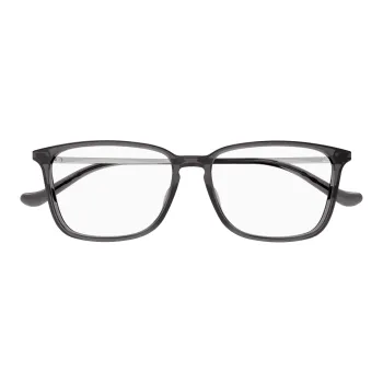 GUCCI Plastic Irregular Shape Eyeglass Frames Men's Gray