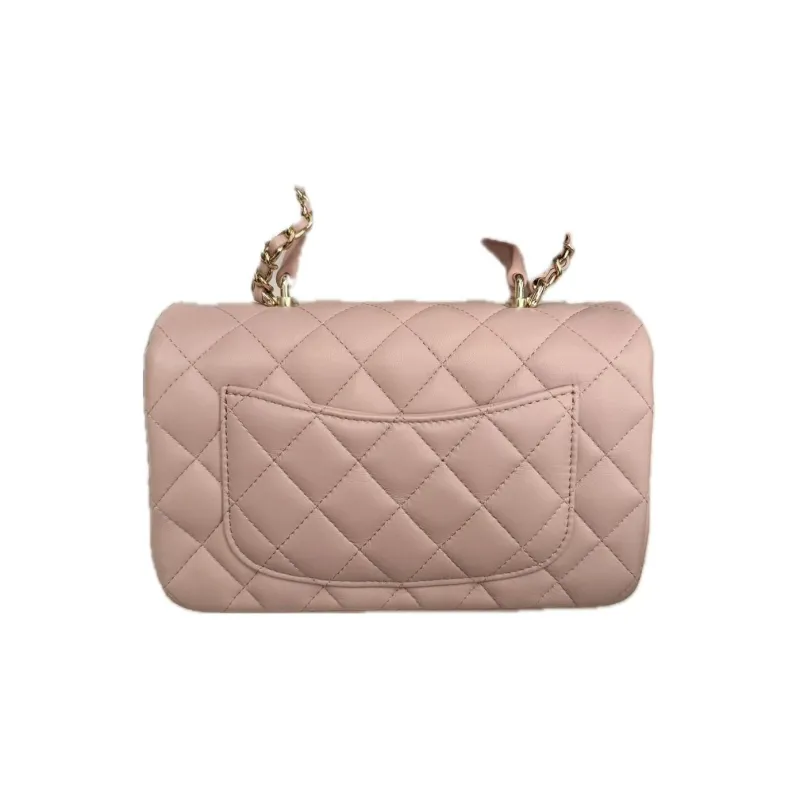 CHANEL Classic Flap CF Sheepskin Flap Bag Handbag, Shoulder Bag, Crossbody Bag Women's Light Pink-1