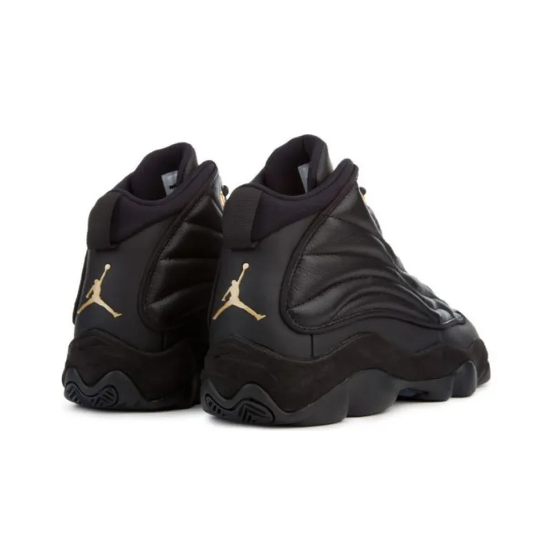 Jordan Pro Strong Black Metallic Gold-3
