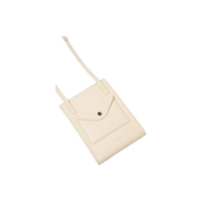 Lemaire Grain Goatskin Envelope Bag, Shoulder Bag, Crossbody Bag Women's Light Cream-1