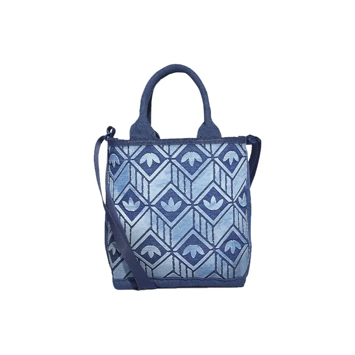 Adidas Originals Denim Bucket Bag, Handbag, Crossbody Bag, Shoulder Bag Unisex Blue-0
