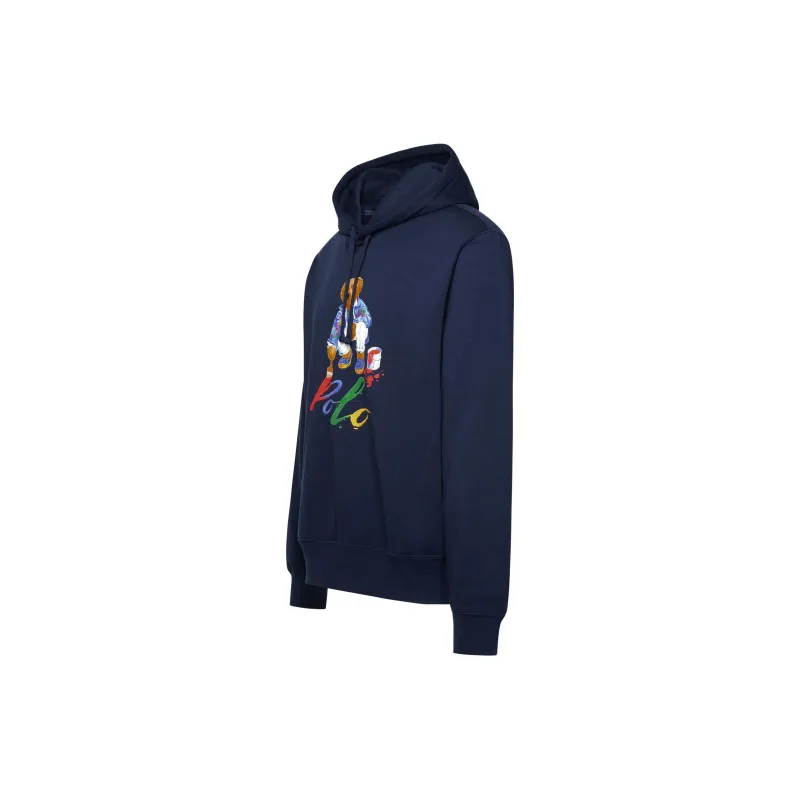 Polo Ralph Lauren Bear Printed Drawstring Hoodie-2
