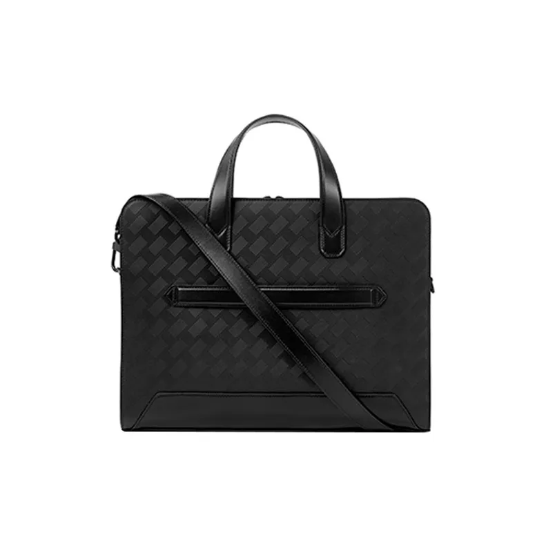 MONTBLANC Cow Leather Handbag, Shoulder Bag, Crossbody Bag, Briefcase Regular Men's Black-3