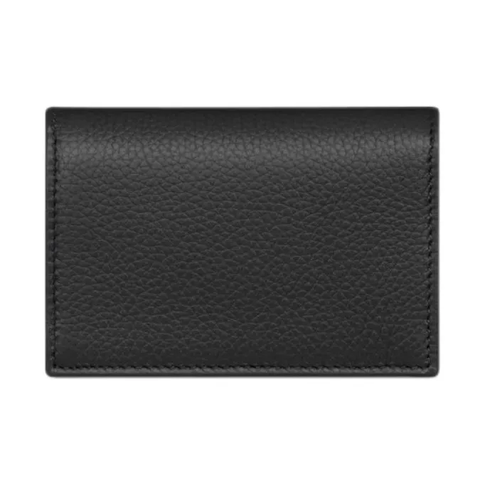 DIOR Grained Calfskin Business Card Holder Men's Black-2