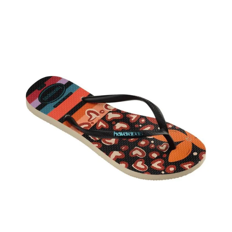 Havaianas Rubber Sole Slip Resistant Flip Flops Women's Multicolor-1