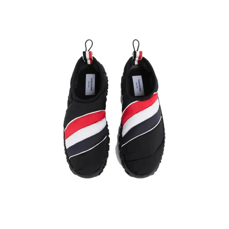 THOM BROWNE RWB-stripe Quilted Shoes-4