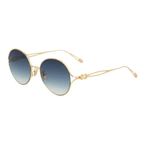 FRED Metal Gold-Plated Round Sunglasses Unisex Gold