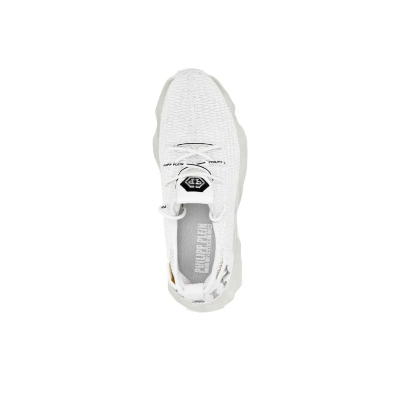 PHILIPP PLEIN Anti Slip Wear Resistant Low Top Casual Shoes Men's White-3