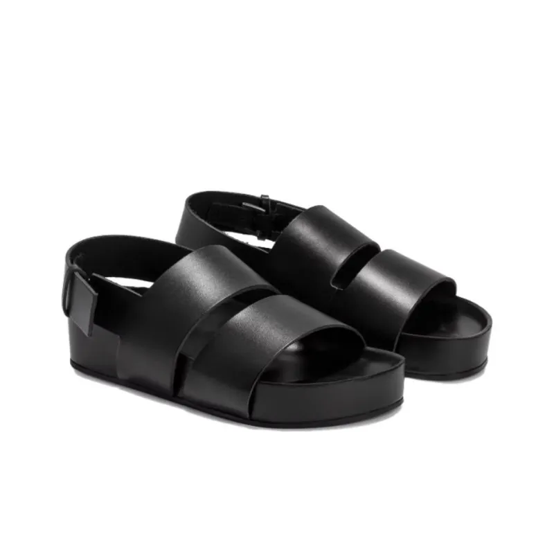 ST. AGNI Strap Sandals Women's Black-1