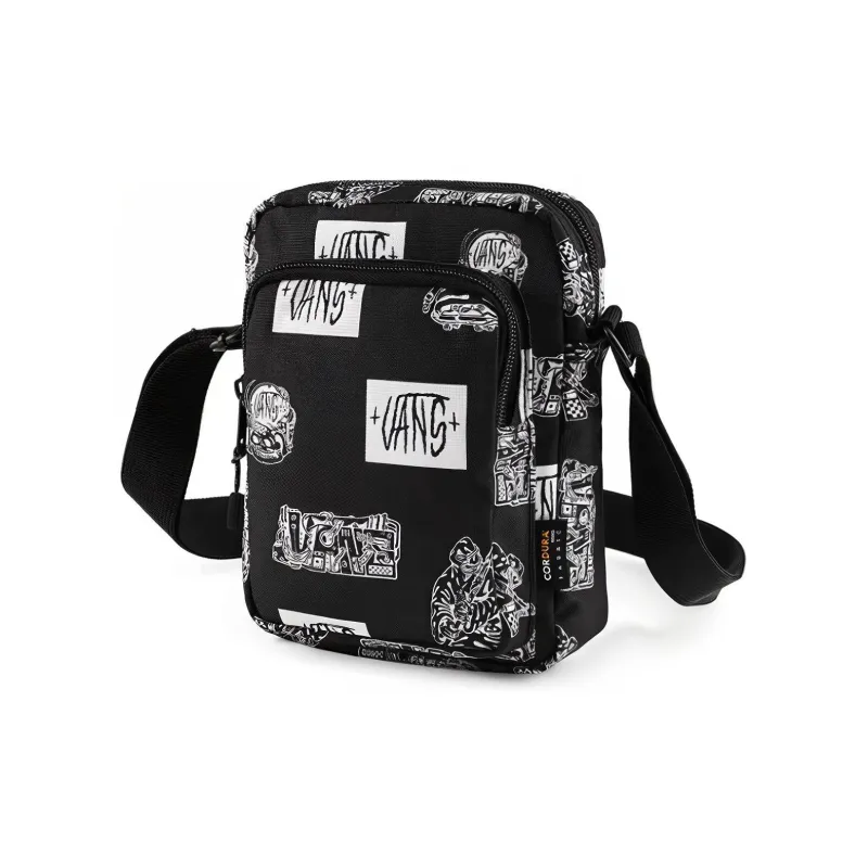 Vans Canvas Shoulder Bag Crossbody Bag Regular Unisex Black-1