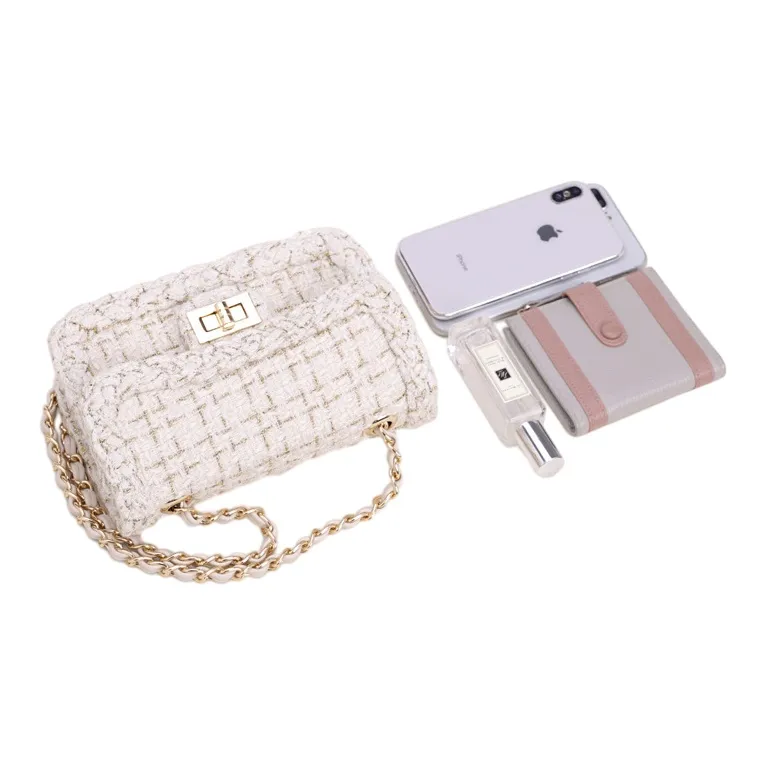 Jade En Plus Fashion Canvas Crossbody Bag Regular Women's White-2