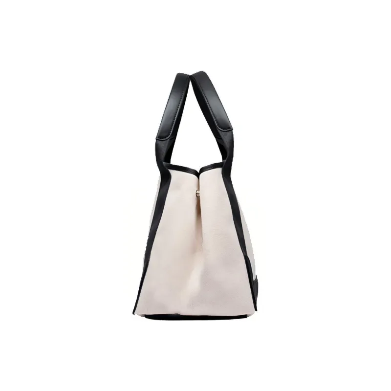 Balenciaga Navy Cow Leather Handbag Trumpets Women's Black White-2
