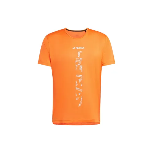 Adidas T-Shirts Men Semi-Impact Orange