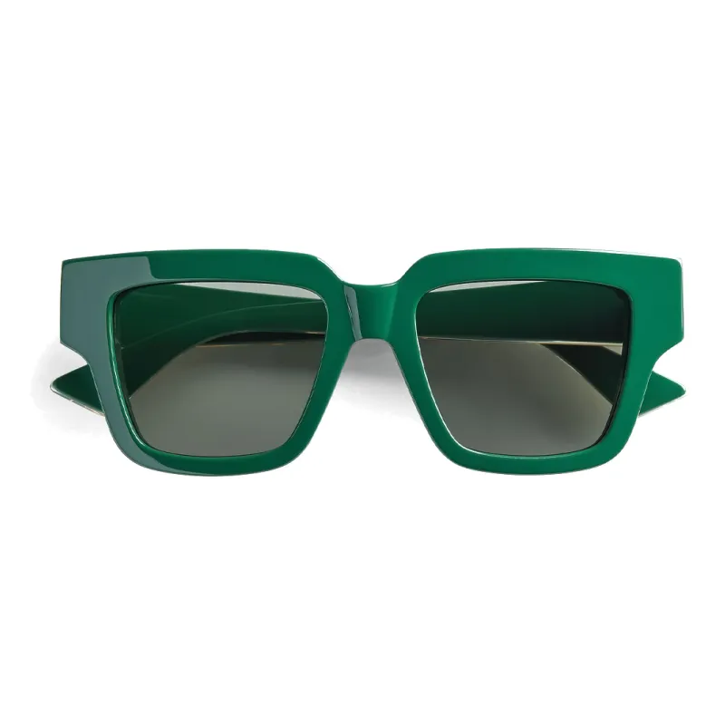 Bottega Veneta Square Sunglasses Women's Green-0