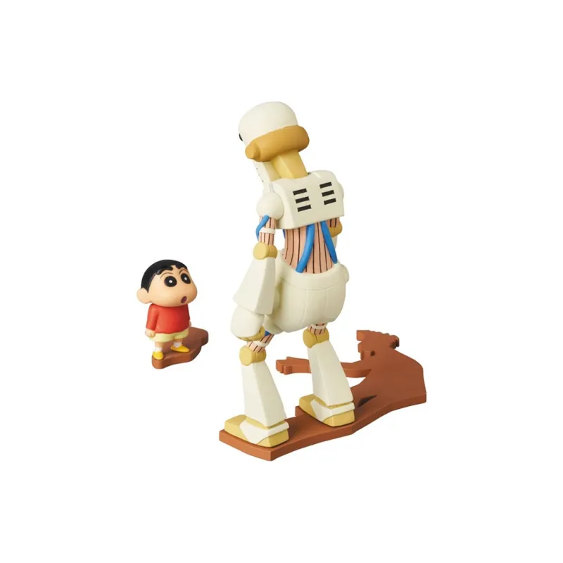 Medicom Toy Crayon Shin Chan Collection 4 Shinnosuke Nohara UDF Number 676 Robot Dad & Little Xin Scale Figures 9.5cm-2