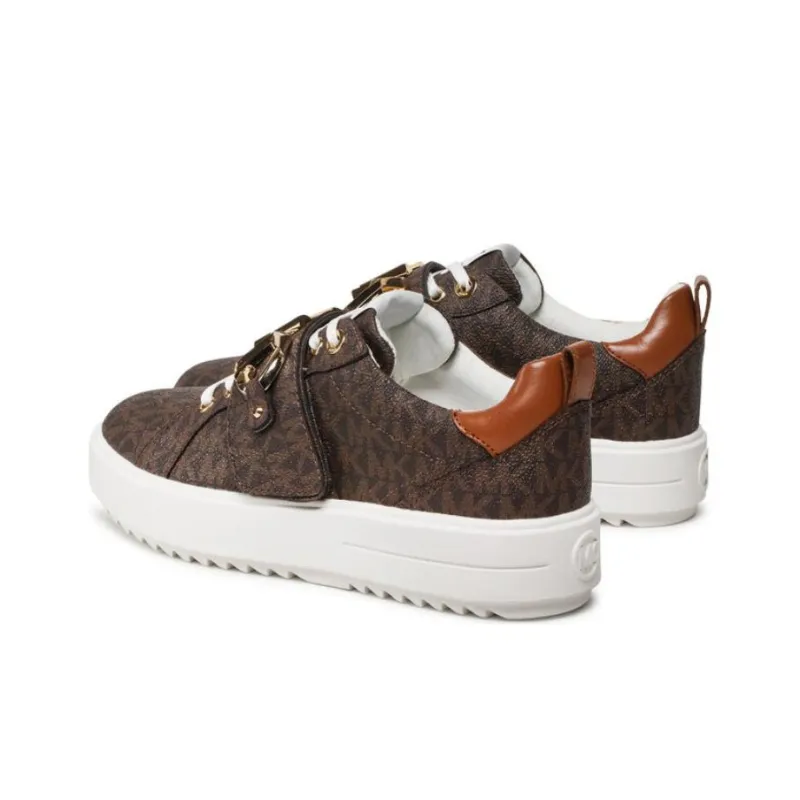 MICHAEL KORS Emmett Stylish Skateboarding Shoes Women's Brown-5