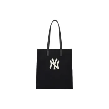 MLB Cotton Canvas Tote Bag, Shopping Bag, Handbag, Canvas Bag, Shoulder Bag Unisex Black