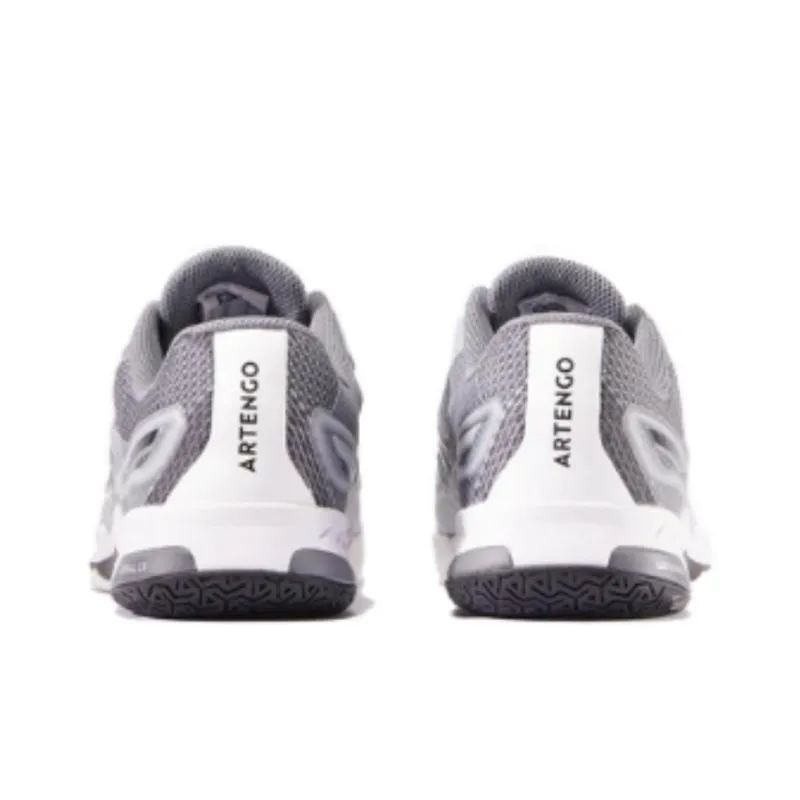 DECATHLON Cushioning Low Top Tennis Shoes Men's White Gray-3