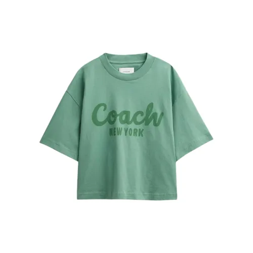 COACH T-Shirts Women's Green