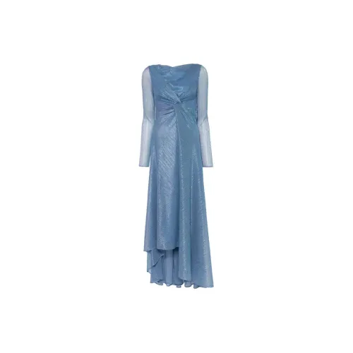 Talbot Runhof Twisted Pleated Gown