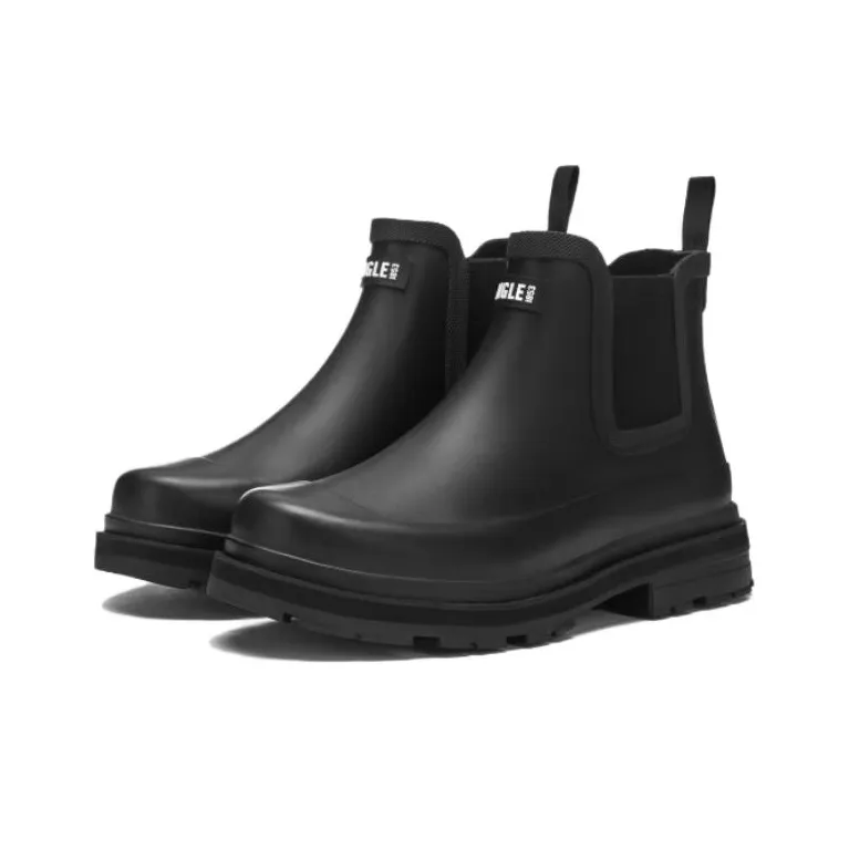 AIGLE Soft Rain Short Chelsea Boots Men's Black-1