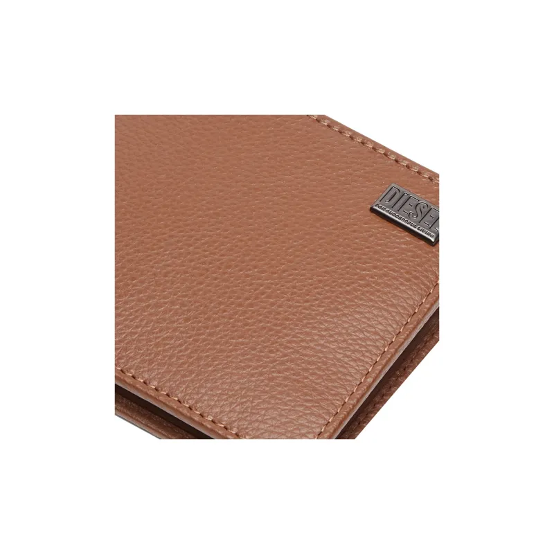 DIESEL Cow Leather Wallet Small Size Men's Brown-3