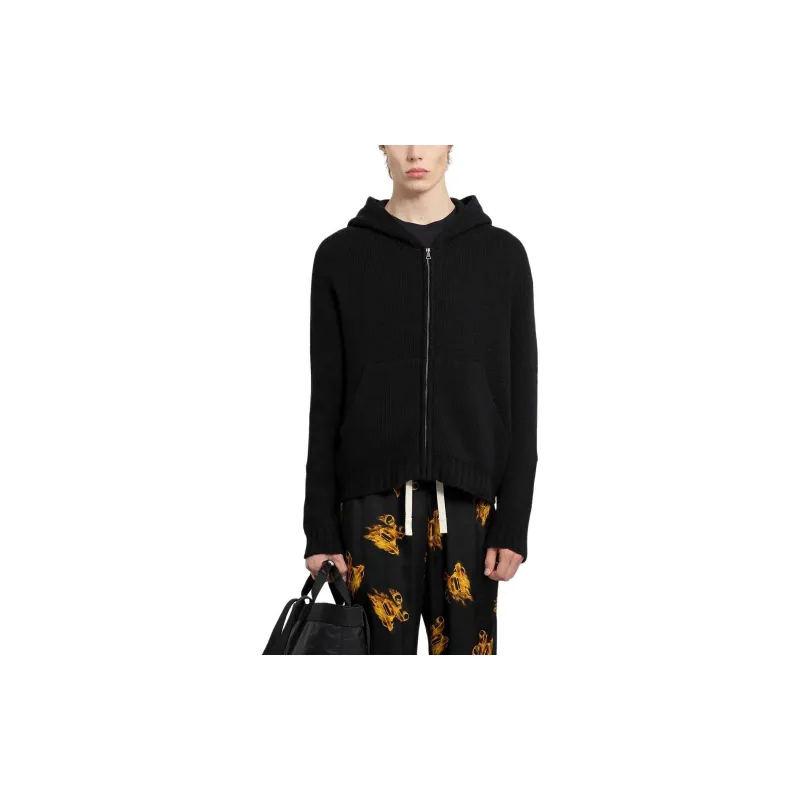 PALM ANGELS Logo intarsia Zip Hoodie-2