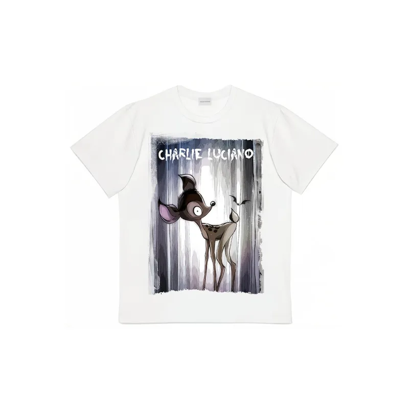 Charlie Luciano T Shirt Unisex White-1