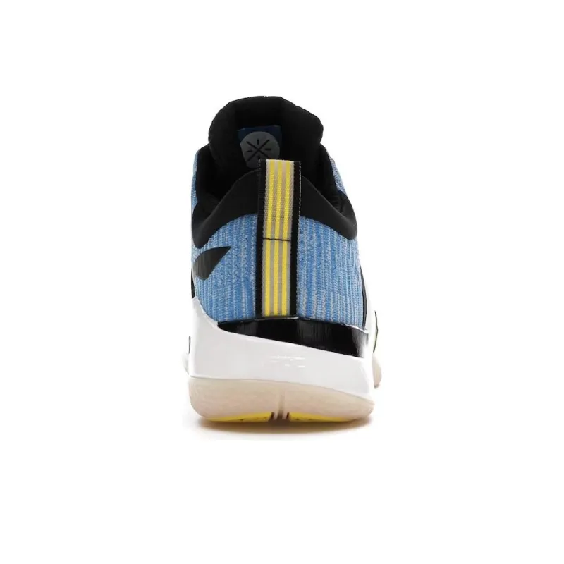 LiNing Way Of Wade 6 Horizon Non slip Lightweight Low Top Basketball Shoes Men's White Blue-3
