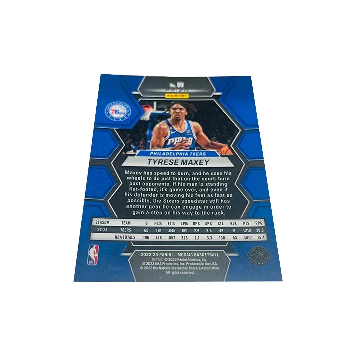 PANINI Tyrese Maxey Star Card Pass Sports Cards 1 Pc-1