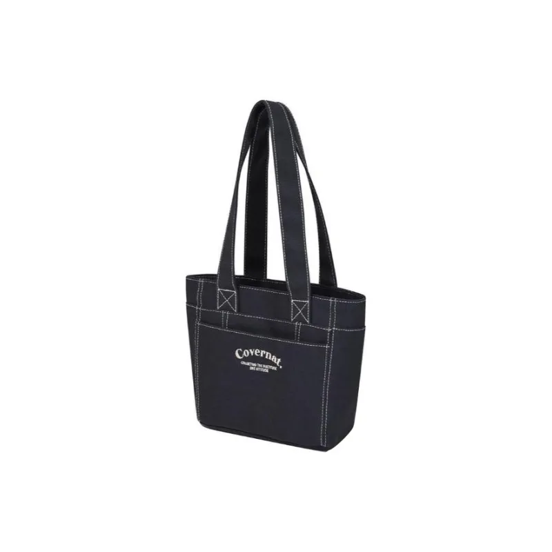 COVERNAT Cotton Tote Bag, Shopping Bag, Handbag, Shoulder Bag Mini Unisex Marine Blue-1