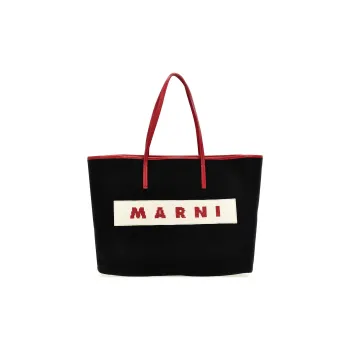 MARNI Canvas Tote Bag Shopping Bag Shoulder Bag Handbag Women's Multicolor