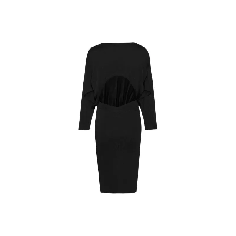 SAINT LAURENT Backless Long Sleeved Dress-1