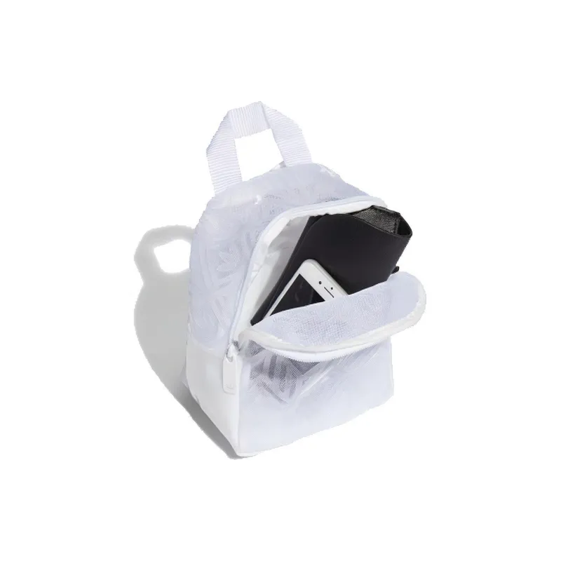 Adidas Originals Polyester Backpack Regular Women's White-3