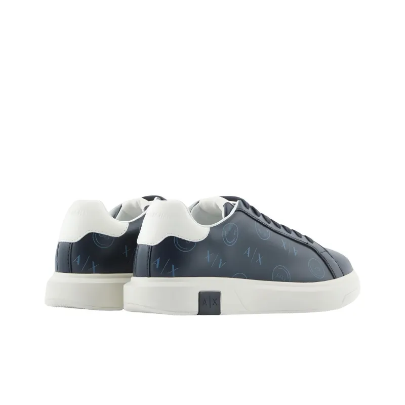 SMILEYWORLD x ARMANI EXCHANGEAE Low-Top Stylish Skateboarding Shoes Men's Blue-4