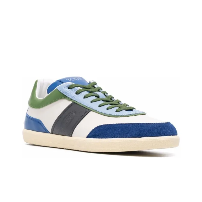 TOD'S Stylish Skateboarding Shoes Men's Blue Green Gray-1