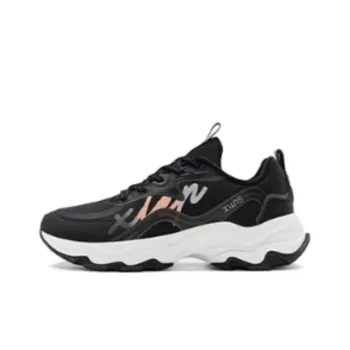 XTEP Man Dance Cushioning Wear Resistant Low Top Running Shoes Women's Black