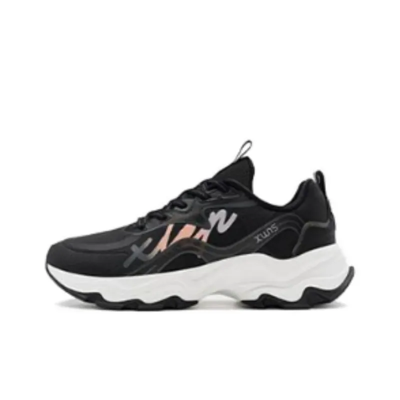 XTEP Man Dance Cushioning Wear Resistant Low Top Running Shoes Women's Black-0