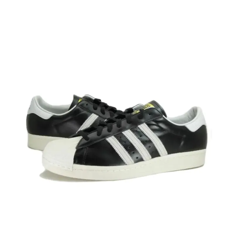 Adidas Superstar 80s Dlx Black Vintage White-4