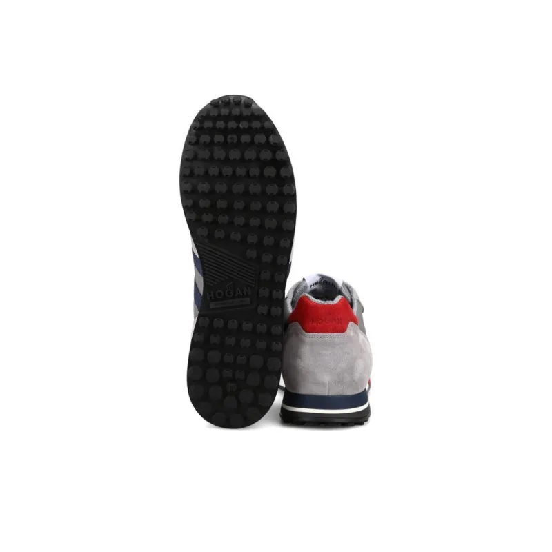HOGAN H383 Cushioning Anti-Slip And Wear-Resistant Low-Top Casual Shoes Men's Gray-4