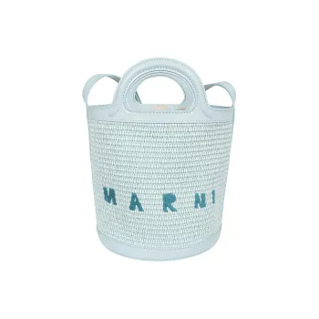 MARNI Cotton Bucket Bag, Shoulder Bag, Crossbody Bag, Handbag Mini Women's Light Mint