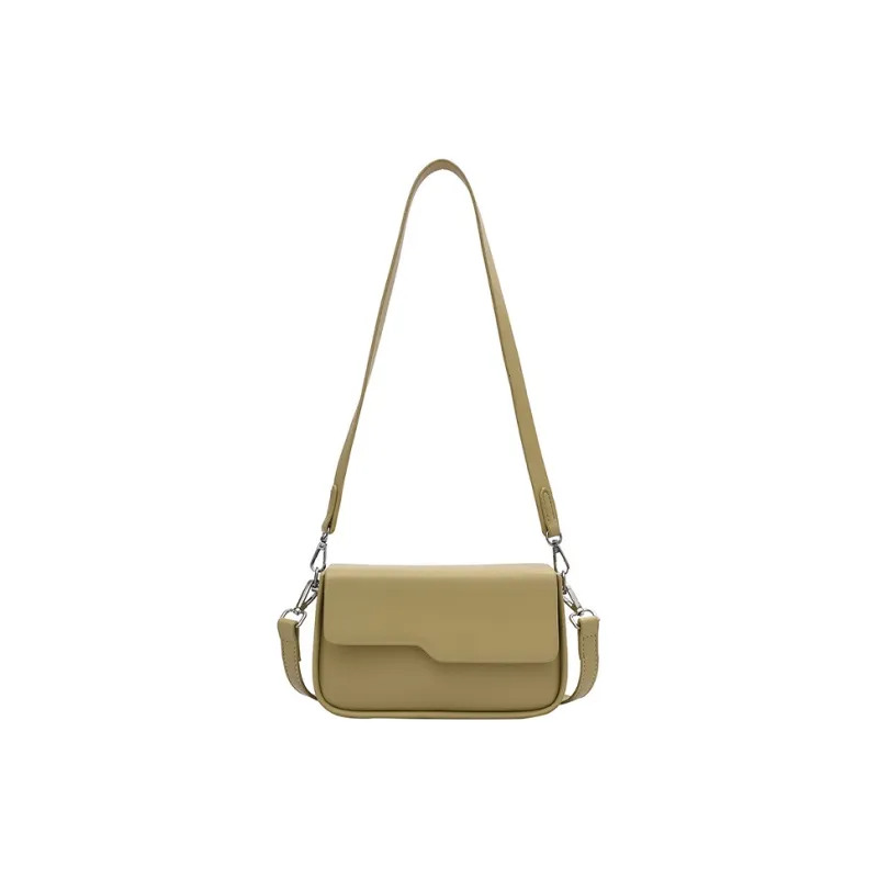 Jade En Plus PU Baguette Bag Small Square Bag Shoulder Bag Crossbody Bag Regular Women's Black/White/Khaki/Ecru/Green-7