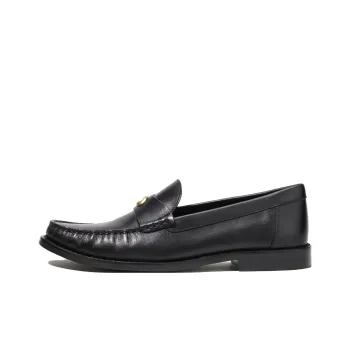 COACH Logo plaque Leather Loafers