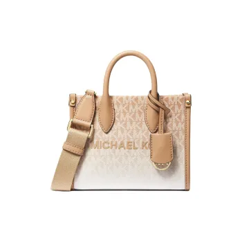 MICHAEL KORS Mirella Canvas Portable One Shoulder Canvas Bag Crossbody Bag Extra Small Women's Camel