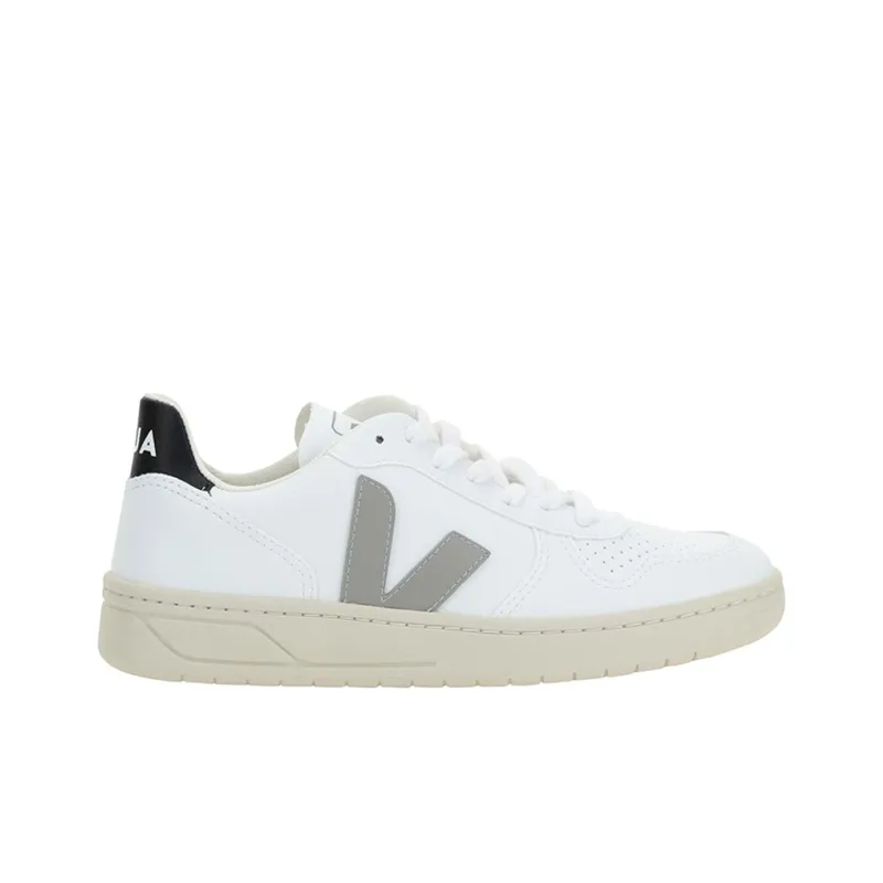 VEJA V-10 Stylish Skateboarding Shoes Women's White Gray-1