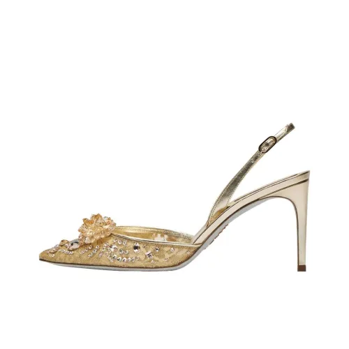 René Caovilla Cinderella 80mm Leather Sandals