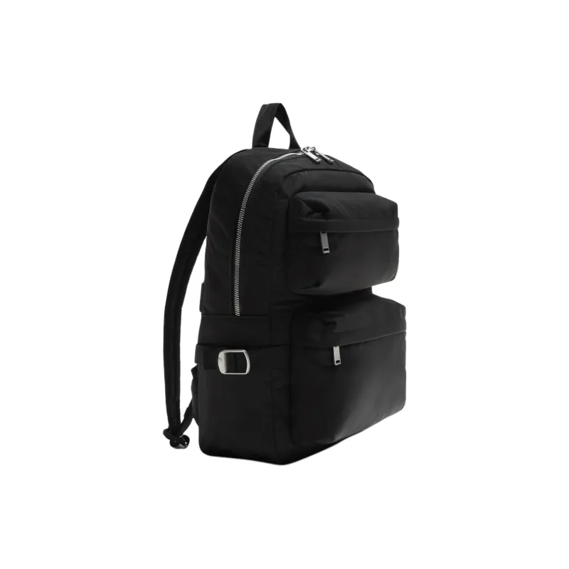 ZARA Polyester Backpack Small Size Men's Black-1