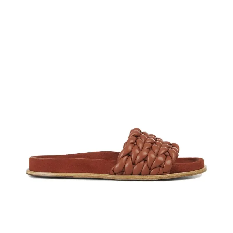 Chloe Kacey Slide Slippers Women's Red-1